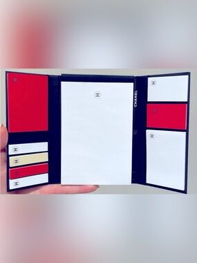 NEW - CHANEL Black Book with note pad and pencil